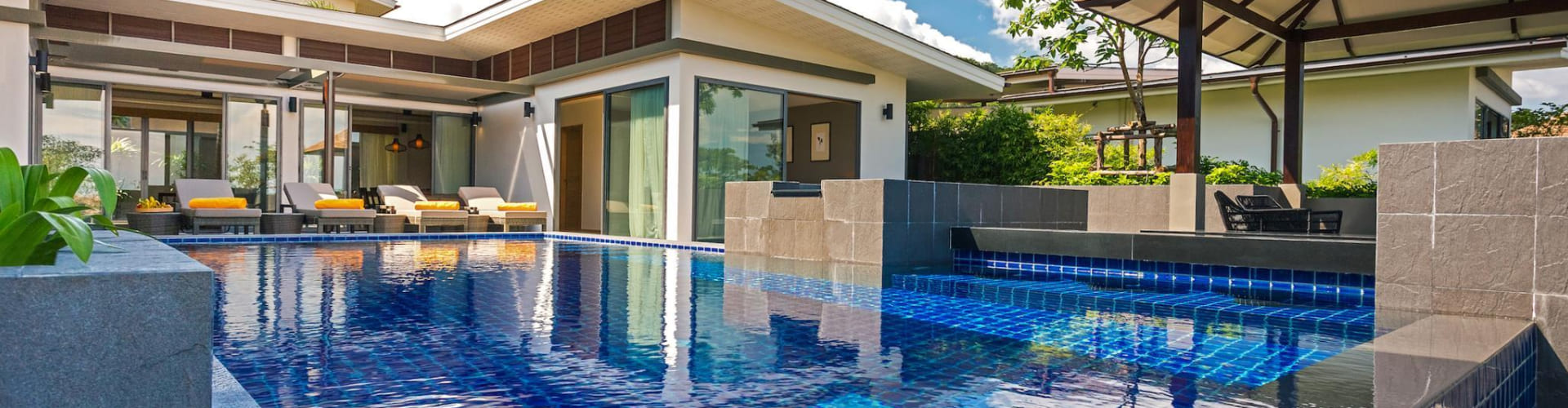 豪华别墅泳池景观