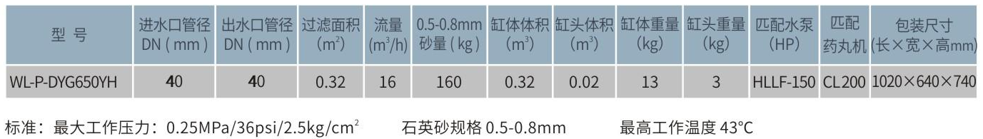 WL-P-DYG650HC一体化塑胶过滤机组