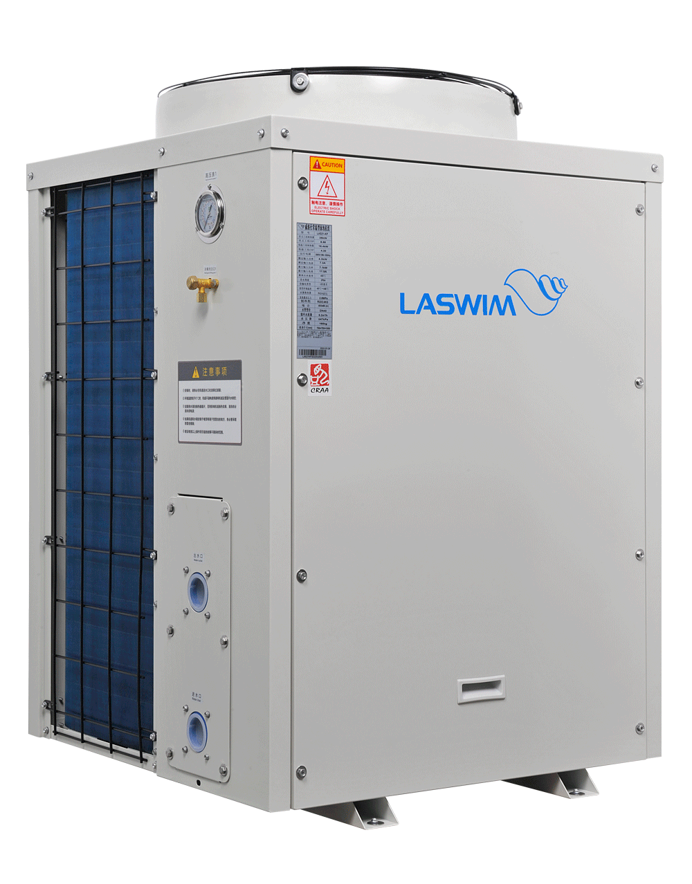 常温型温泉系列热泵机组5-6匹机型(顶出风)-温泉热泵